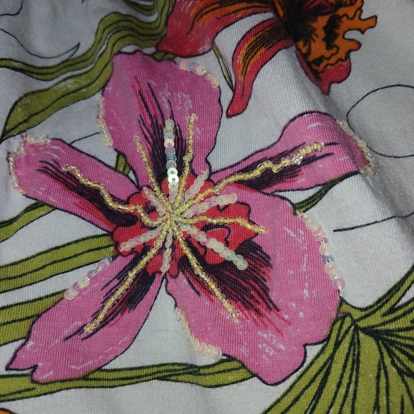 H&M Strapless Floral Dress - Multicolor - Picture 4 of 4